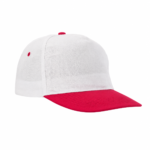 Gorra de Gabardina con visera Rojo