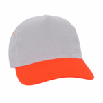 Gorra de Gabardina con visera Naranja fluo