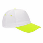 Gorra de Gabardina con visera amarillo fluo