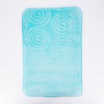 Alfombra Aquamarine con Relieve de Espirales – Ultra Suave