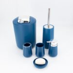 Set de baño  Diseño Metal Azul x 6 piezas