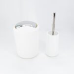 Set  de baño Diseño Metal  Blanco x 6 piezas