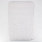 Alfombra Blanco con Relieve de Espirales – Ultra Suave