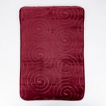 Alfombra Bordo con Relieve de Espirales – Ultra Suave