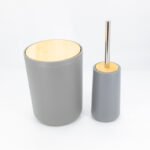 Set de baño Diseño Madera  Gris x 6 piezas