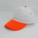 Gorro de Gabardina con visera Naranja fluo