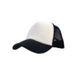 Gorra Trucker Frente Blanco Negro