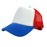 Gorro Trucker tricolor frente Blanco Francia-Rojo