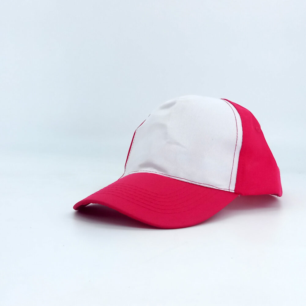 Gorro Gabardina Frente Blanco Fucsia