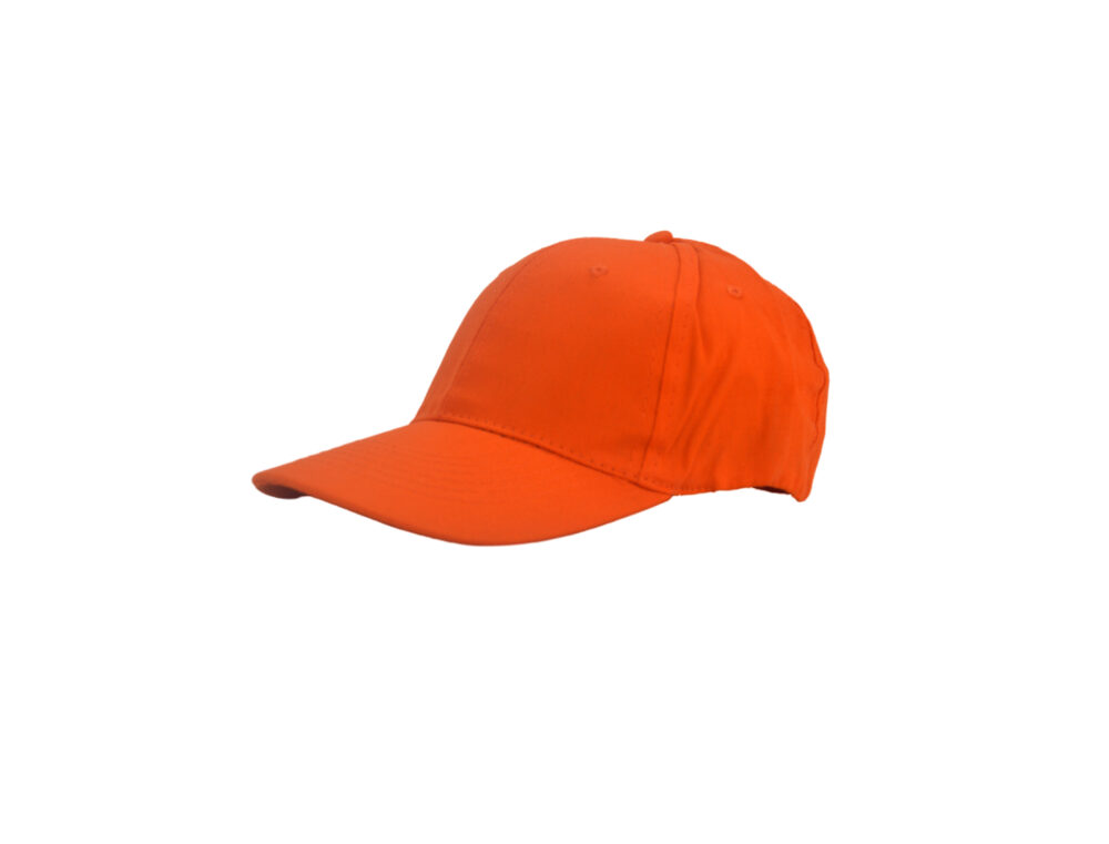 Gorro Gabardina Algodón Cerrada Atrás Naranja