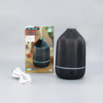 Difusor Aromático negro Ultrasónico 100ml Con Luz LED Humidificador Holdmay
