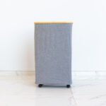 Canasto  De Ropa Con Tapa – Gris