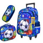 Mochila  Carrito C/ Cartuchera y Lunchera  Futbol