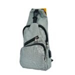 Mochila Riñonera Bandolera Morral Cruzado Gris