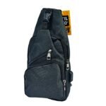 Mochila Riñonera Bandolera Morral Cruzado Negro