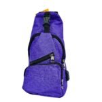 Mochila riñonera bandolera morral cruzado violeta