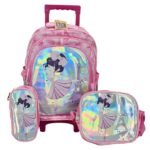 Mochila Carrito C/ Cartuchera y Lunchera Bailarina