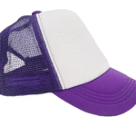 Gorro Trucker Infantil frente blanco Violeta