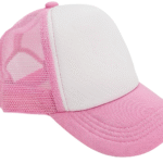 Gorro Trucker Infantil frente blanco Rosa