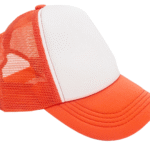 Gorro Trucker Infantil frente blanco Naranja