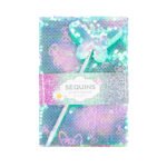 Cuaderno A5 con Lentejuelas+ Lapicera incluida Mariposa