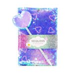 Cuaderno A5 con Lentejuelas+ Lapicera incluida Corazón