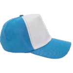 Gorro Infantil Frente blanco con velcro celeste