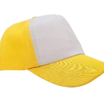 Gorro Infantil Frente blanco con velcro Amarillo