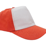 Gorro Infantil Frente blanco con velcro Naranja