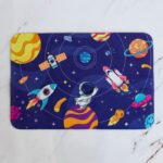 Alfombra Infantil 40×60 Antideslizante Diseño Espacial