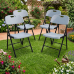 Silla Plegable Reforzada Exterior Jardín Camping X4