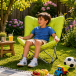 Silla Mariposa Infantil- Adulto Plegable Acolchada Para Jardín y Camping