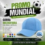 Gorros Microfibra 6 gajos con Hebilla Metálica Promo Mundial