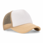 Gorra Trucker Frente Blanco Beige