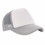 Gorra Trucker Frente Blanco Gris