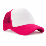 Gorra Trucker Frente Blanco Fucsia