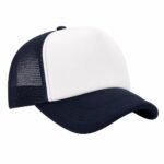 Gorra Trucker Frente Blanco Marino